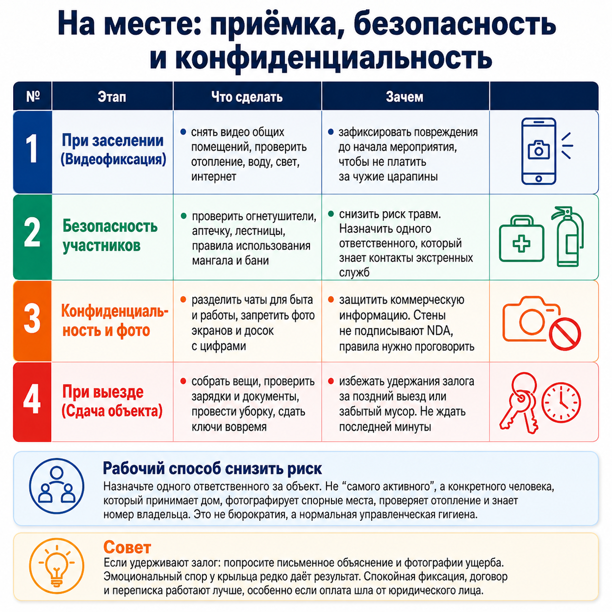 Приёмка дома и выезд